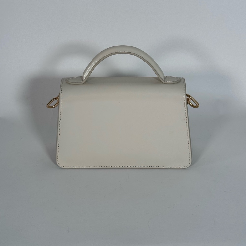 New Gracie top-handle bag in croc-embossed metallic leather - Picture 4 of 4